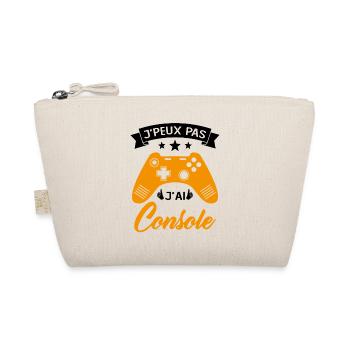 je peux pas j'ai Console Cadeau Geek Jeux Video - Trousse biologique - nature - Devant