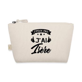 Je Peux Pas j'ai Isère (38) Originaire Cadeau - Trousse biologique - nature - Devant