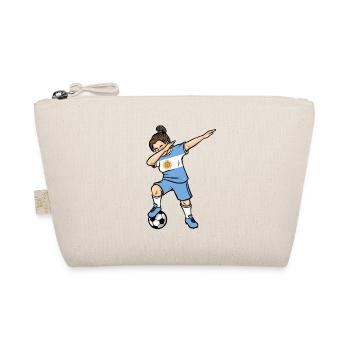 Dabbing Fußballspieler Mädchen Argentinien Fußball - Bio-Täschchen - Natur - Vorne