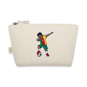 Dabbing Football Player Boys Cameroon Football - Organic Pouch - nature - Front