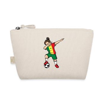 Dabbing Footballeur Fille Sénégal Football - Trousse biologique - nature - Devant