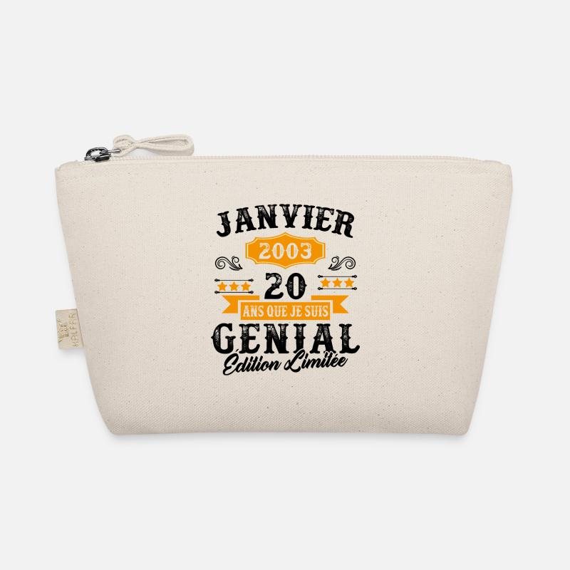 20 Ans Anniversaire Vintage Né(e) en Janvier 2003 Trousse biologique