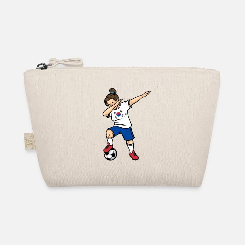 Dabbing Footballeuse Filles Corée du Sud Football Trousse biologique