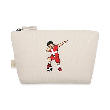 Dabbing Fußballspieler Junge Dänemark Fußball - Bio-Täschchen - Natur - Vorne