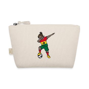 Dabbing Fußballspieler Mädchen Ghana Fußball - Bio-Täschchen - Natur - Vorne