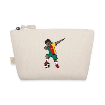 Dabbing Fußballspieler Junge Kamerun Fußball - Bio-Täschchen - Natur - Vorne