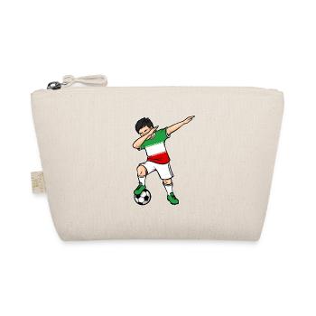 Dabbing Fußballspieler Junge Iran Fußball - Bio-Täschchen - Natur - Vorne