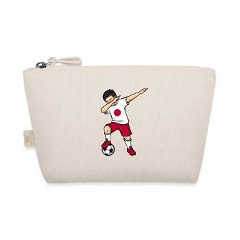 Dabbing Football Player Boy Japan Football - Organic Pouch - nature - Front