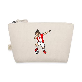 Dabbing Soccer Player Girls Canada Soccer - Trousse biologique - nature - Devant
