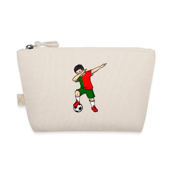 Dabbing Football Player Young Portugal Football - Organic Pouch - nature - Front