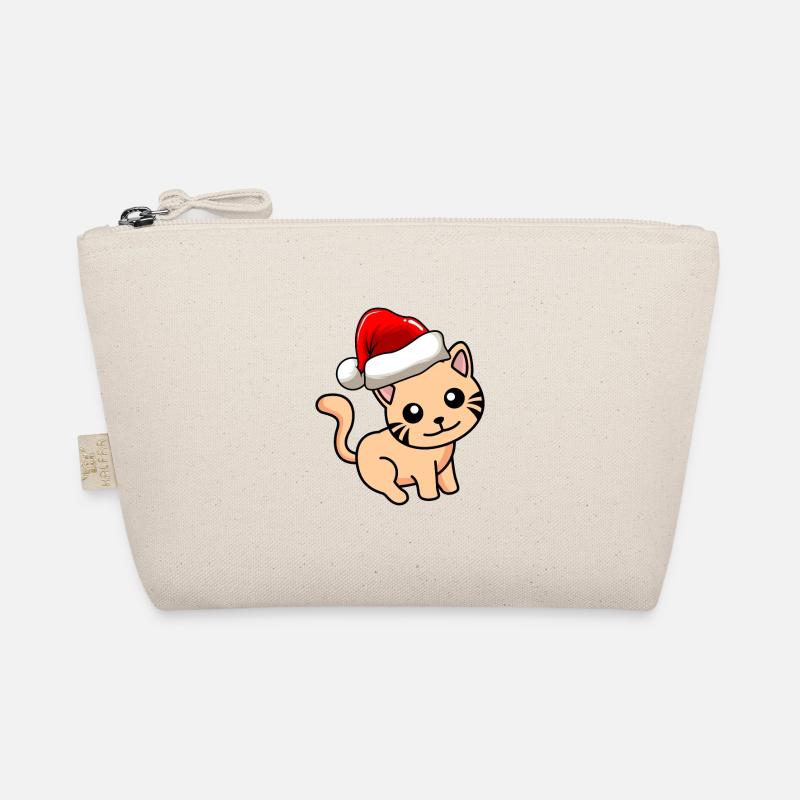 Katze Comic Weihnachten Bio-Täschchen