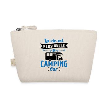 La vie est plus belle en Camping-car humour cadeau - Trousse biologique - nature - Devant