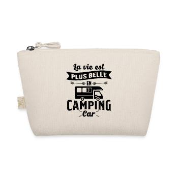 La vie est plus belle en Camping-car humour cadeau - Trousse biologique - nature - Devant