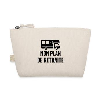 Mon Plan de Retraite Camping Car Humour Cadeau - Trousse biologique - nature - Devant