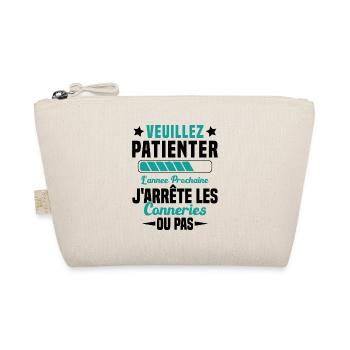 J'arrête les conneries humour - Trousse biologique - nature - Devant