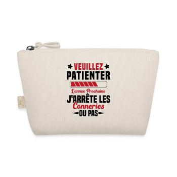 J'arrête les conneries humour - Trousse biologique - nature - Devant