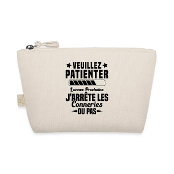 J'arrête les conneries humour - Trousse biologique - nature - Devant
