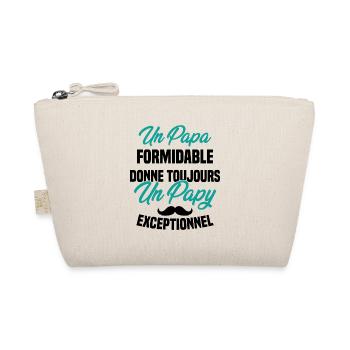 Papa Formidable Donne Toujours Papy Exceptionnel - Trousse biologique - nature - Devant
