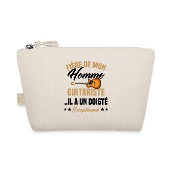 fière de mon homme guitariste - Trousse biologique - nature - Devant