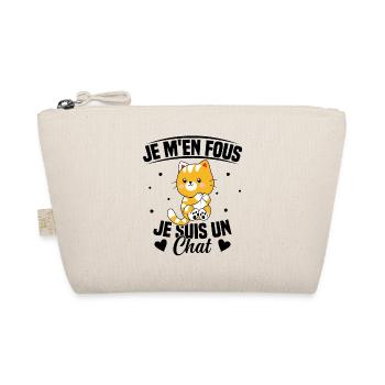 Je m'en fous Je suis un Chat Humour Chat Chaton - Trousse biologique - nature - Devant