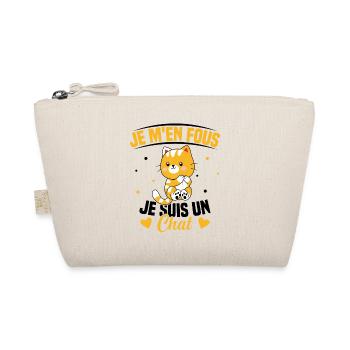 Je m'en fous Je suis un Chat Humour Chat Chaton - Trousse biologique - nature - Devant