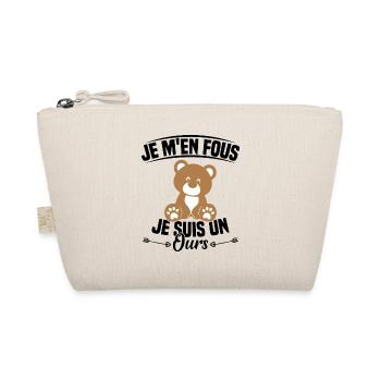 Je M'en Fous Je Suis Un Ours - Trousse biologique - nature - Devant