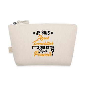 Super Agent Immobilier Humour Cadeau - Trousse biologique - nature - Devant
