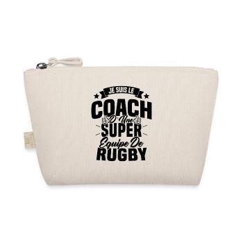 Je suis le coach d'une super équipe de rugby - Trousse biologique - nature - Devant