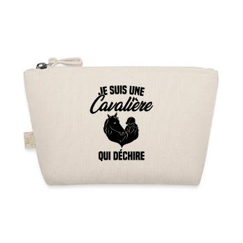 Je suis Une Cavalière Qui Déchire Chevaux Cadeau - Trousse biologique - nature - Devant