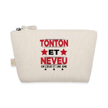 Tonton et Neveu Cadeau Humour - Trousse biologique - nature - Devant