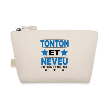 Tonton et Neveu Cadeau Humour - Trousse biologique - nature - Devant