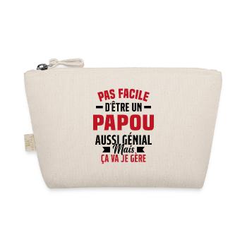 papou génial cadeau humour papou - Trousse biologique - nature - Devant