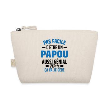 papou génial cadeau humour papou - Trousse biologique - nature - Devant