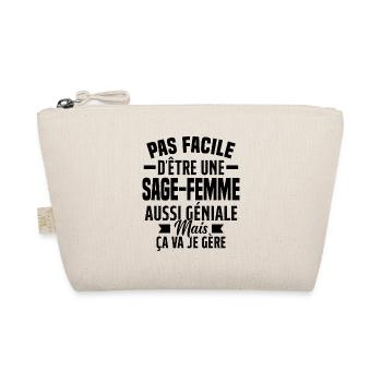 sage-femme et géniale mais ça va je gère - Trousse biologique - nature - Devant