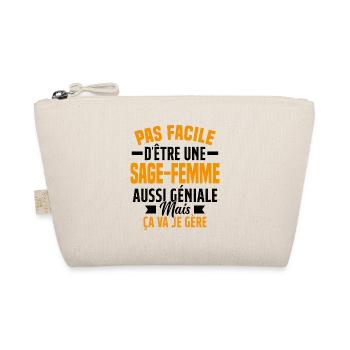 sage-femme et géniale mais ça va je gère - Trousse biologique - nature - Devant
