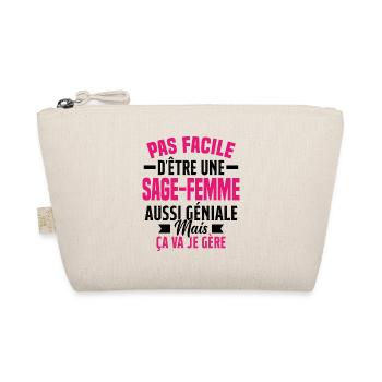 sage-femme et géniale mais ça va je gère - Trousse biologique - nature - Devant