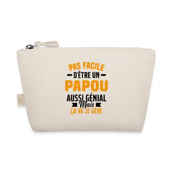 papou génial cadeau humour papou - Trousse biologique - nature - Devant