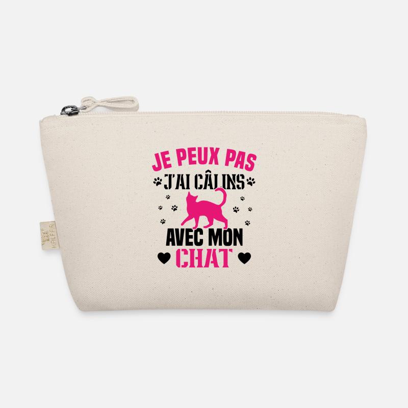 je peux pas j'ai câlins avec mon chat Cadeau Trousse biologique