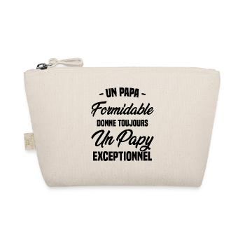 Papa Formidable Donne Toujours Papy Exceptionnel - Trousse biologique - nature - Devant