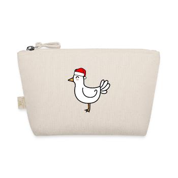 Chicken Comic Christmas Xmas - Organic Pouch - nature - Front