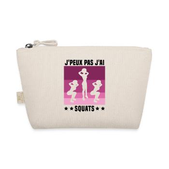Je Peux Pas J'ai Squats Cadeau Gym - Trousse biologique - nature - Devant