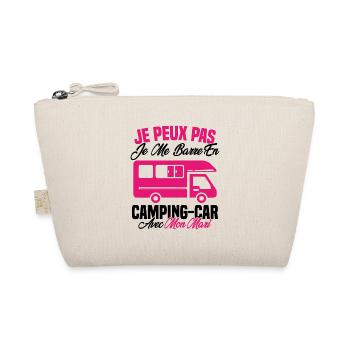 J'peux pas j'me barre en camping car avec mon mari - Trousse biologique - nature - Devant