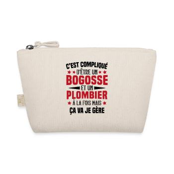 Bogosse et Plombier - Cadeau Humour Plombier - Trousse biologique - nature - Devant