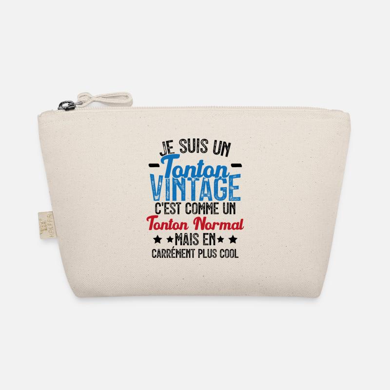Tonton Vintage C'est Comme Tonton Normal Plus Cool Trousse biologique