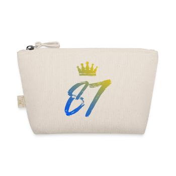 87 Number crown - Organic Pouch - nature - Front
