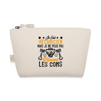 Je Suis Mécanicien Mais Mécano Garage Homme Cadeau - Trousse biologique - nature - Devant