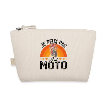 Je Peux Pas J'ai Moto Motard Cadeau de Noël - Trousse biologique - nature - Devant