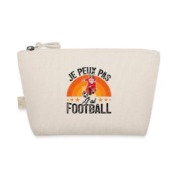 Je Peux Pas J'ai Foot cadeau de noël - Trousse biologique - nature - Devant