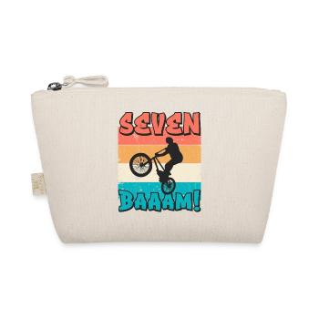 7. Geburtstag Bmx 7 Jahre Geschenk - Bio-Täschchen - Natur - Vorne