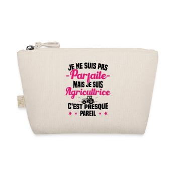 Pas parfaite mais je suis Agricultrice Femme Cool - Trousse biologique - nature - Devant